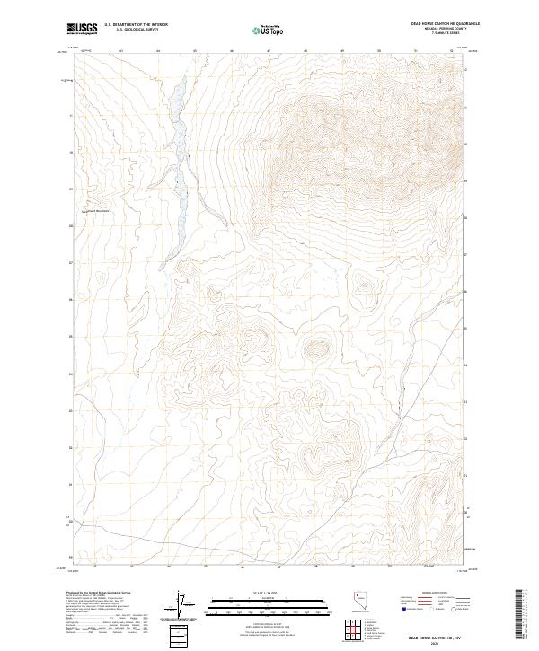 Dead Horse Canyon NE, NV — USGS 7.5-minute topo (2021)