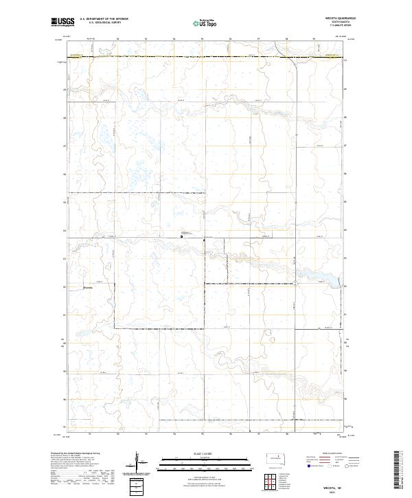 Wecota, SD — USGS 7.5-minute topo (2021)
