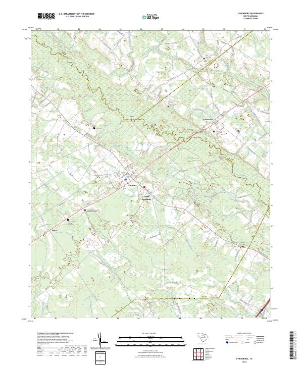 Lynchburg, SC — USGS 7.5-minute topo (2024)