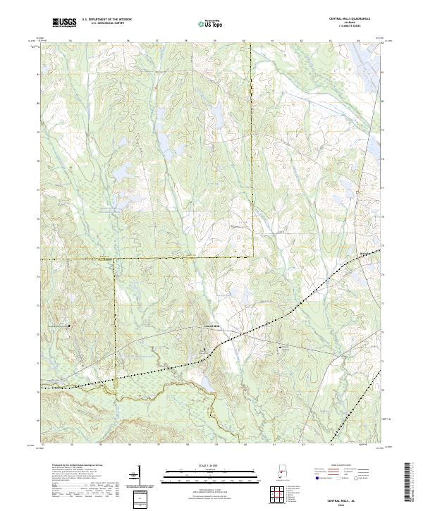 Central Mills, AL — USGS 7.5-minute topo (2024)