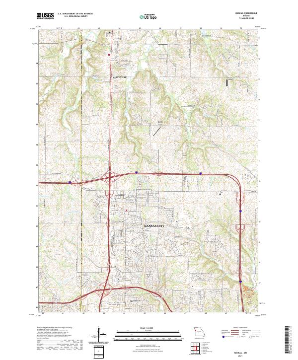 Nashua, MO — USGS 7.5-minute topo (2021)