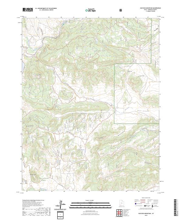Haycock Mountain, UT — USGS 7.5-minute topo (2023)
