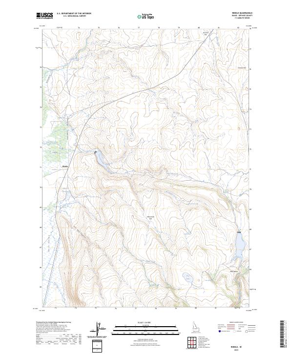 Riddle, ID — USGS 7.5-minute topo (2023)