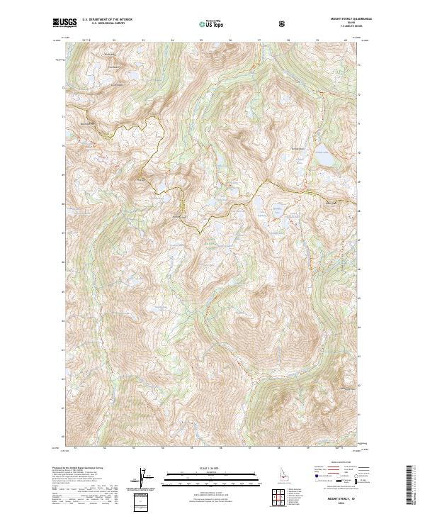 Mount Everly, ID — USGS 7.5-minute topo (2024)