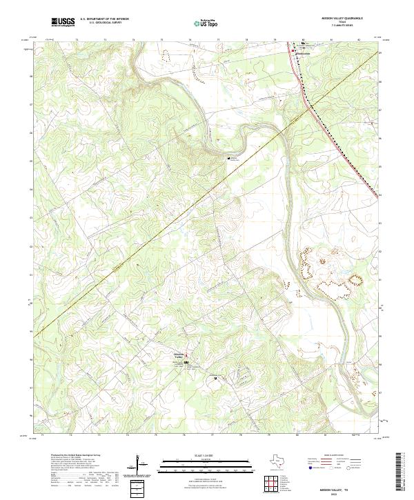Mission Valley, TX — USGS 7.5-minute topo (2022)