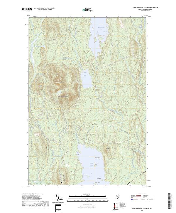 Mattamiscontis Mountain, ME — USGS 7.5-minute topo (2024)
