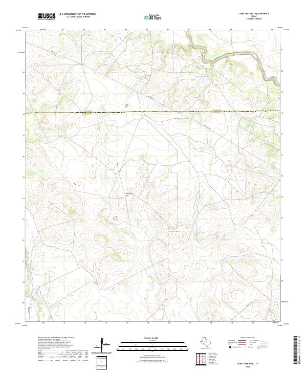 Lone Tree Hill, TX — USGS 7.5-minute topo (2022)
