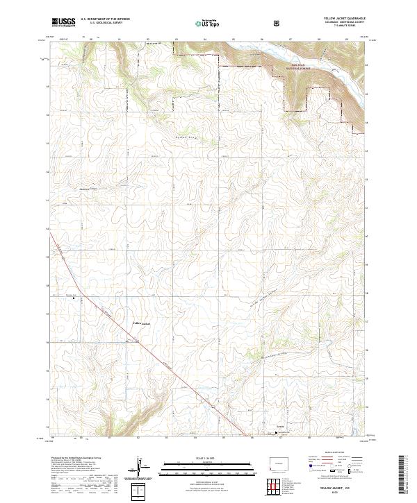 Yellow Jacket, CO — USGS 7.5-minute topo (2022)