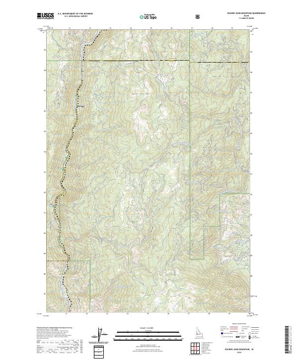 Packer John Mountain, ID — USGS 7.5-minute topo (2024)