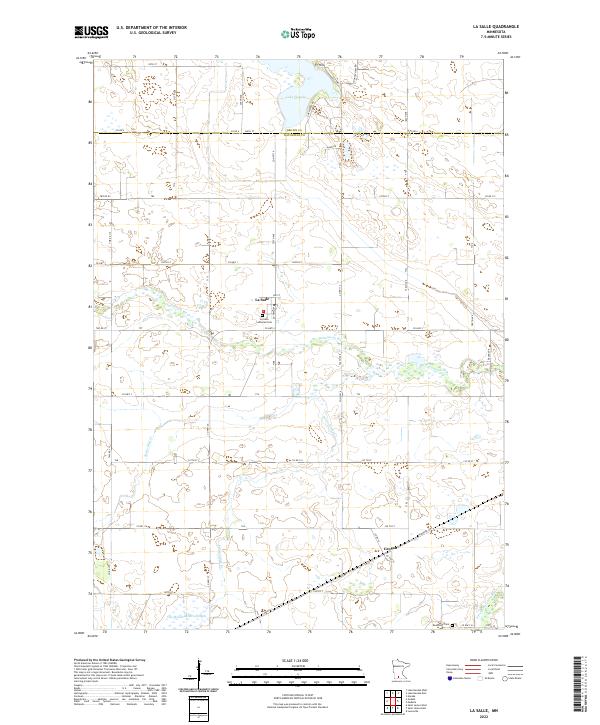 La Salle, MN — USGS 7.5-minute topo (2022)