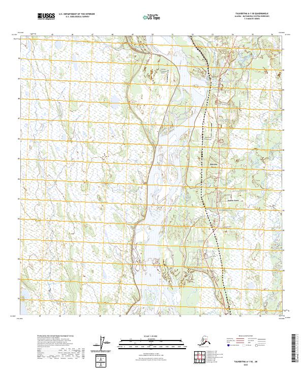 Talkeetna A-1 SE, AK — USGS 7.5-minute topo (2023)