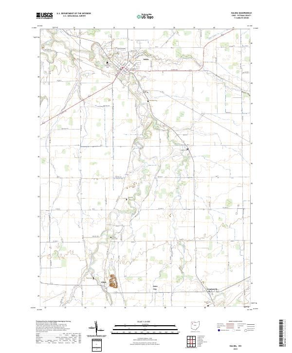Kalida, OH — USGS 7.5-minute topo (2023)