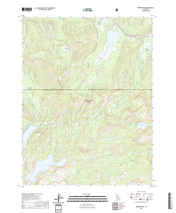 Webber Peak, CA — USGS 7.5-minute topo (2021)
