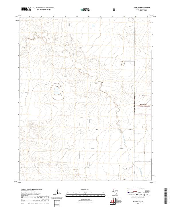 Corlena NW, TX — USGS 7.5-minute topo (2022)