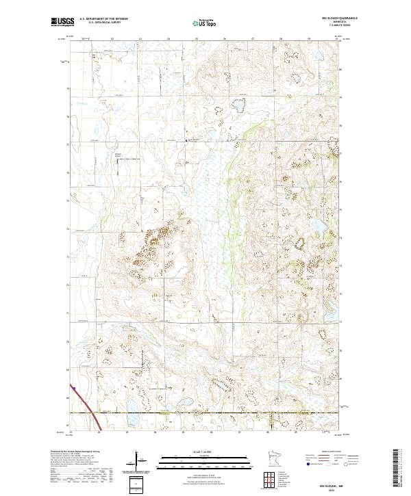 Big Slough, MN — USGS 7.5-minute topo (2022)