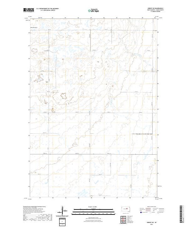 Orient SW, SD — USGS 7.5-minute topo (2021)