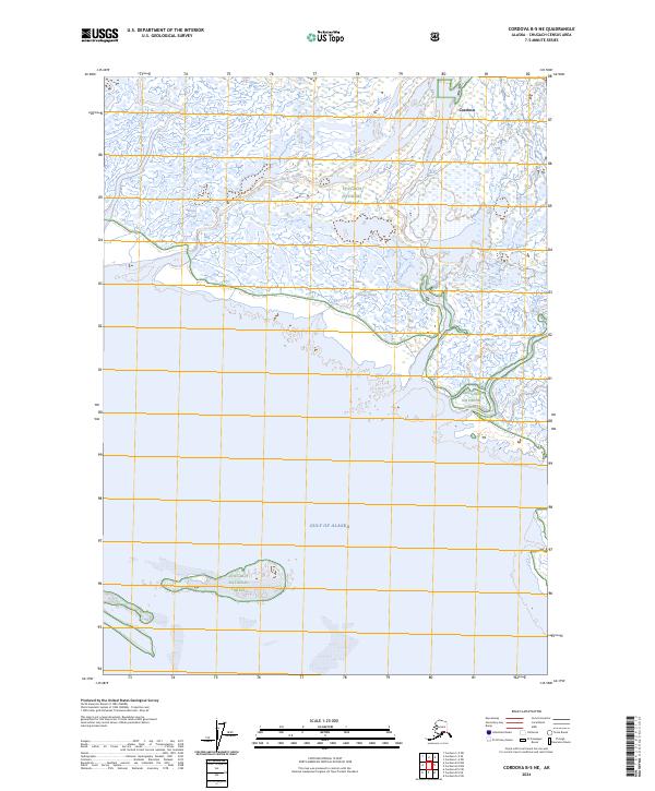 Cordova B-5 NE, AK — USGS 7.5-minute topo (2024)