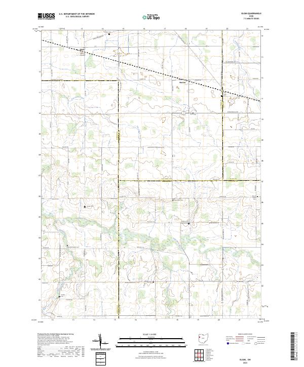 Elgin, OH — USGS 7.5-minute topo (2023)