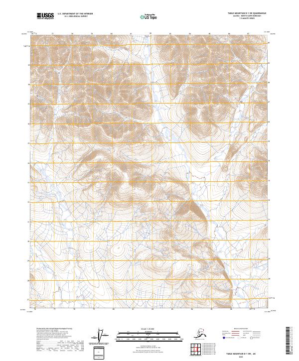 Table Mountain D-1 SW, AK — USGS 7.5-minute topo (2023)