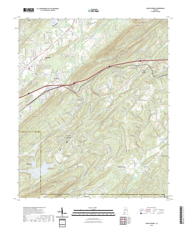 Cooks Springs, AL — USGS 7.5-minute topo (2024)