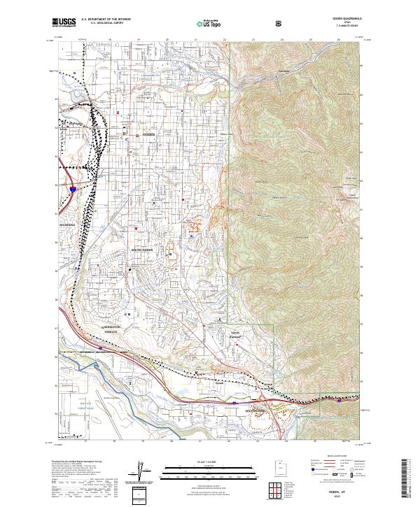 Ogden, UT — USGS 7.5-minute topo (2023)