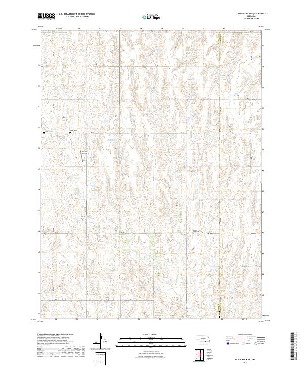 Guide Rock NE, NE — USGS 7.5-minute topo (2021)