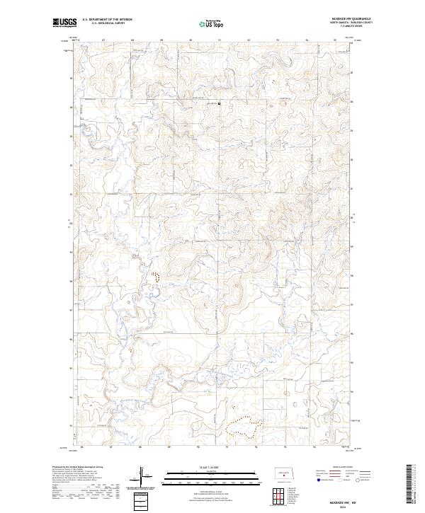 McKenzie NW, ND — USGS 7.5-minute topo (2024)