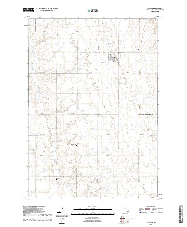 Canistota, SD — USGS 7.5-minute topo (2021)