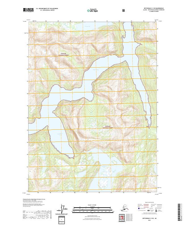 Ketchikan C-3 SE, AK — USGS 7.5-minute topo (2021)