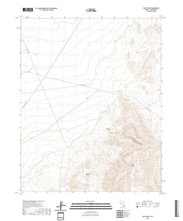 Piute Point, NV — USGS 7.5-minute topo (2021)