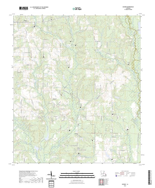 Husser, LA — USGS 7.5-minute topo (2024)