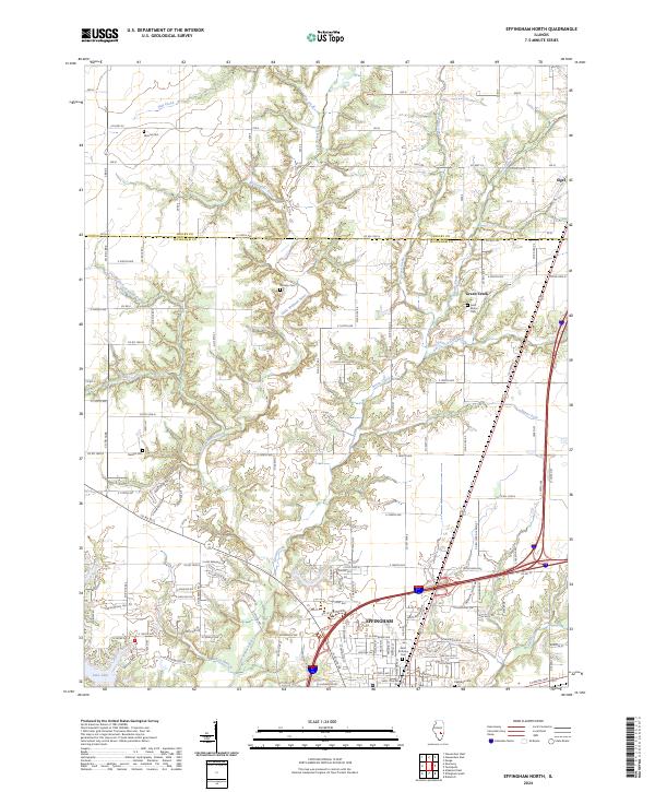 Effingham North, IL — USGS 7.5-minute topo (2024)