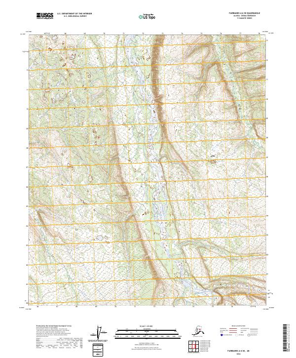 Fairbanks A-6 SE, AK — USGS 7.5-minute topo (2024)
