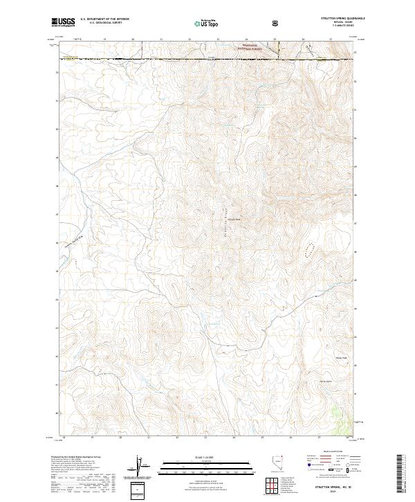Stratton Spring, NV-ID — USGS 7.5-minute topo (2021)
