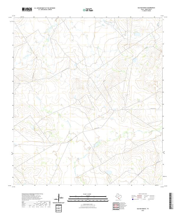Galvan Ranch, TX — USGS 7.5-minute topo (2022)
