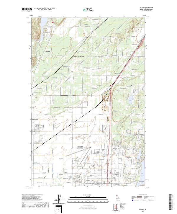 Hayden, ID — USGS 7.5-minute topo (2024)