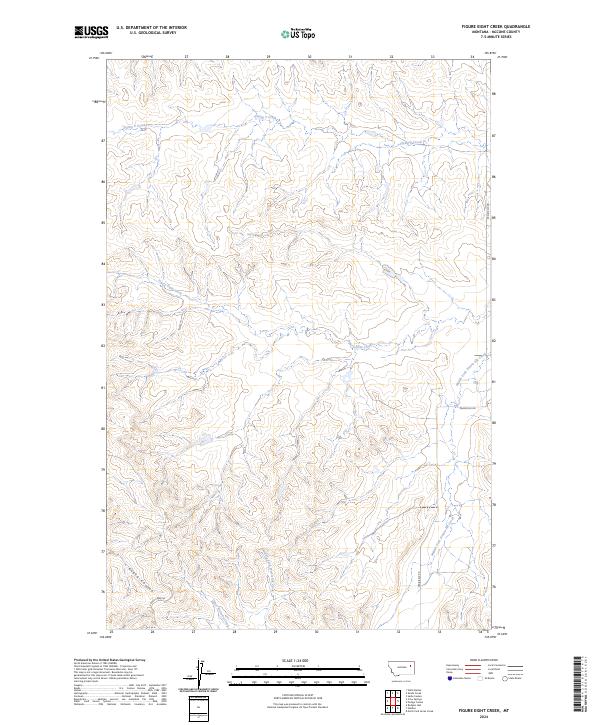 Figure Eight Creek, MT — USGS 7.5-minute topo (2024)