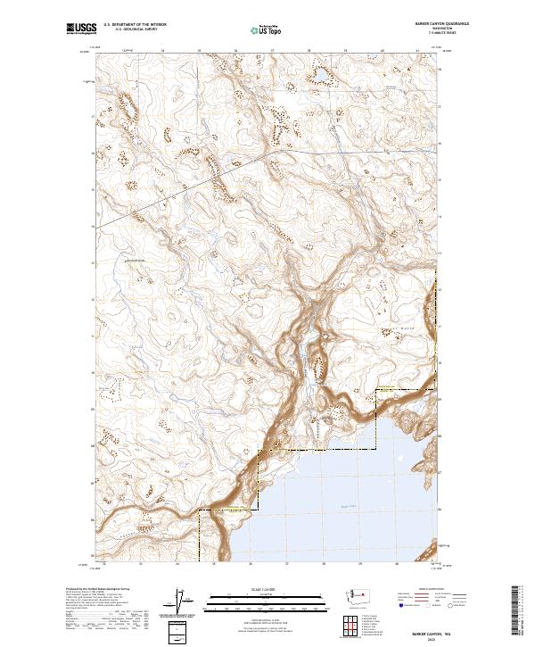 Barker Canyon, WA — USGS 7.5-minute topo (2023)