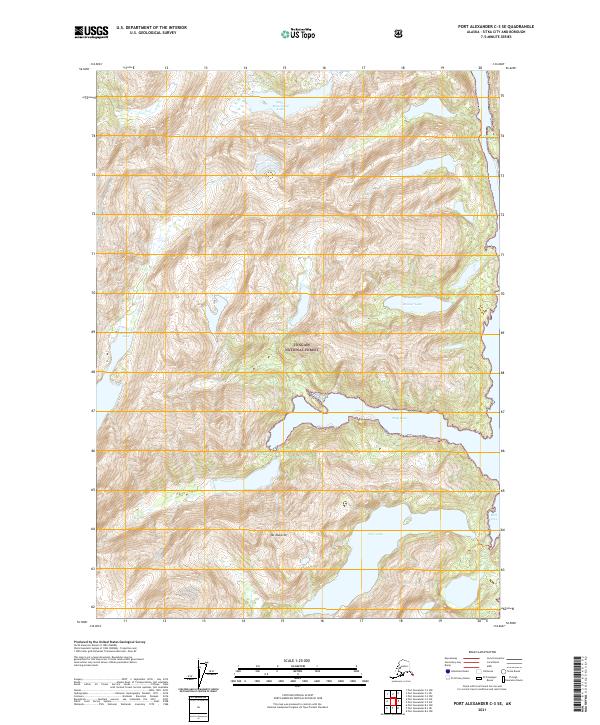 Port Alexander C-3 SE, AK — USGS 7.5-minute topo (2021)