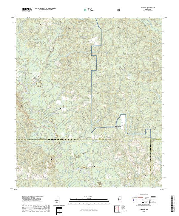 Barbara, MS — USGS 7.5-minute topo (2024)