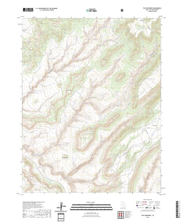 The Cheesebox, UT — USGS 7.5-minute topo (2023)