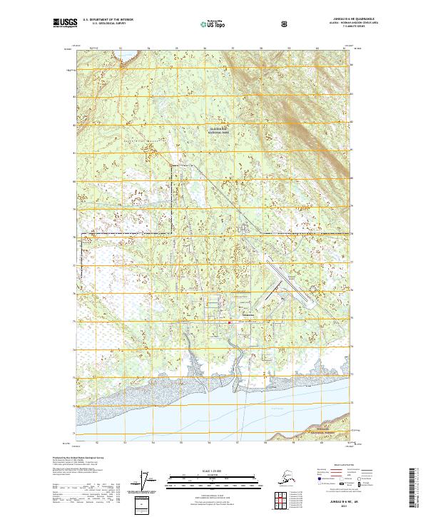 Juneau B-6 NE, AK — USGS 7.5-minute topo (2021)