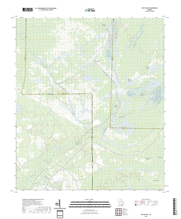The Pocket, GA — USGS 7.5-minute topo (2024)