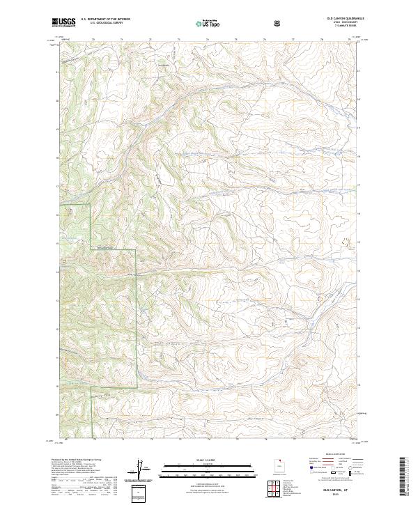 Old Canyon, UT — USGS 7.5-minute topo (2023)