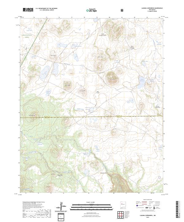 Laguna Canoneros, NM — USGS 7.5-minute topo (2023)