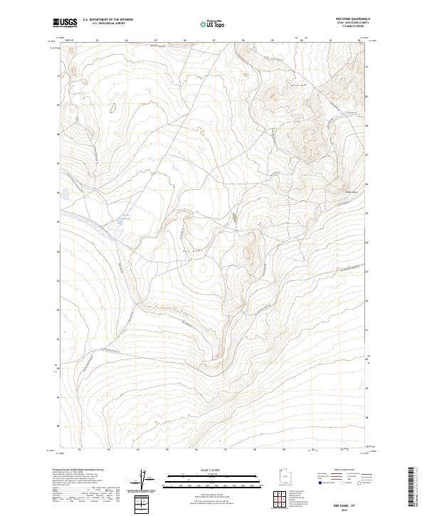 Red Dome, UT — USGS 7.5-minute topo (2023)