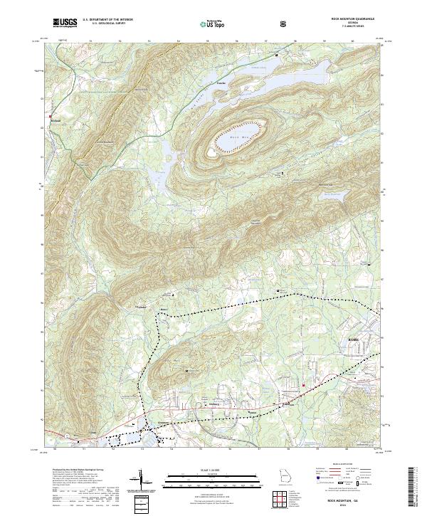 Rock Mountain, GA — USGS 7.5-minute topo (2024)