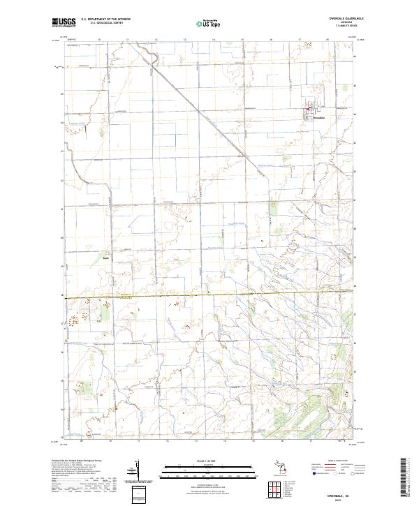 Owendale, MI — USGS 7.5-minute topo (2023)