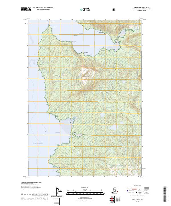 Sitka A-2 NW, AK — USGS 7.5-minute topo (2024)
