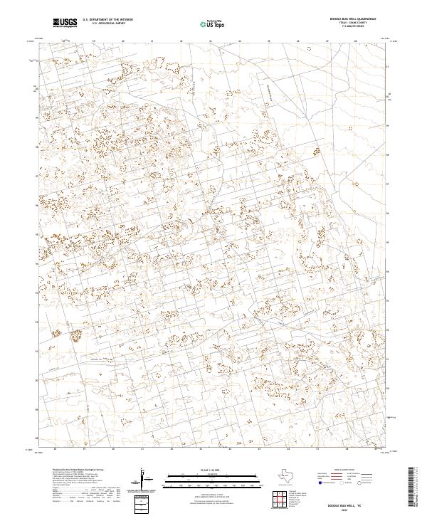 Doodle Bug Well, TX — USGS 7.5-minute topo (2022)